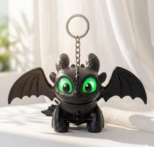 3D Dragon Action Figure with Moving Wings & LED Light